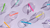 An overhead shot of GIR Straws in a glass.