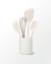 The GIR Sprinkle 4 Piece Mini Tool & Container Set on a grey background.  