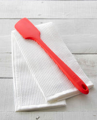 The Red Pro Spatula on an Onsen Waffle towel. 