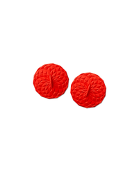 GIR 2-pack 4 inch Suction Lid in Red on a cream background. 