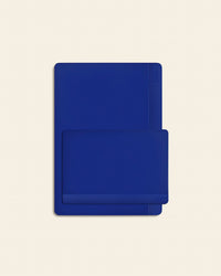 The Royal Blue Baking Mat Set on a Cream Background. 