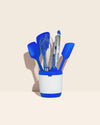The Elton 7 piece Very Best tool set on a cream background. 