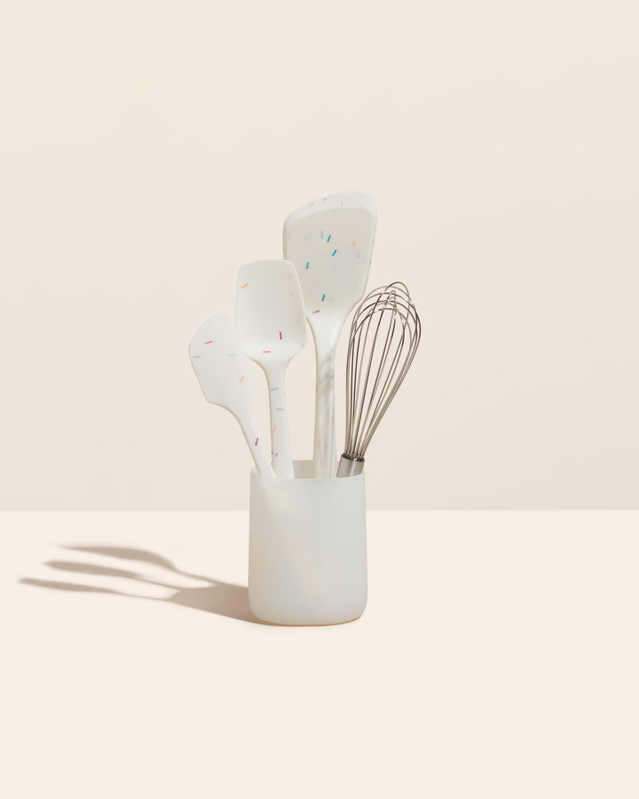 5 Piece Mini Utensils in White