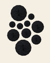 GIR 10 Piece Black Suction Lids on a cream background. 