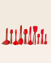 The GIR Red 10 Piece Home Chef Set on a cream background. 