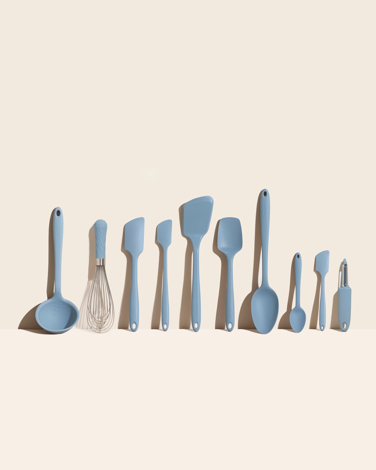 10 Piece Silicone Kitchen Utensil Set | Red or Mediterranean
